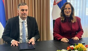 Sara Pavkov i ministar ekolohgije u Vladi Republike Srpske